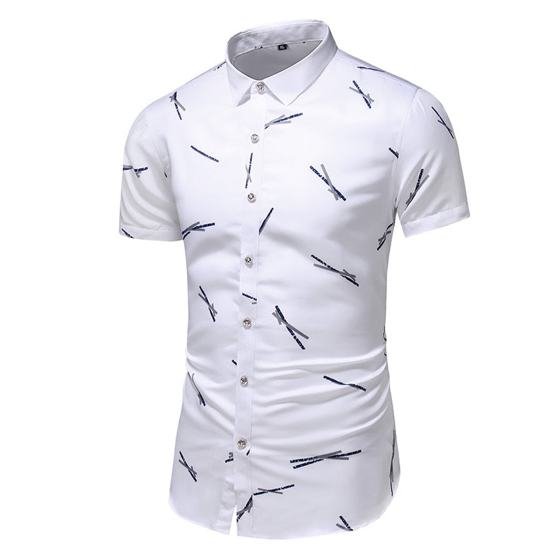Design Short Sleeve Casual Shirt Men's