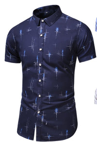 Design Short Sleeve Casual Shirt Men's