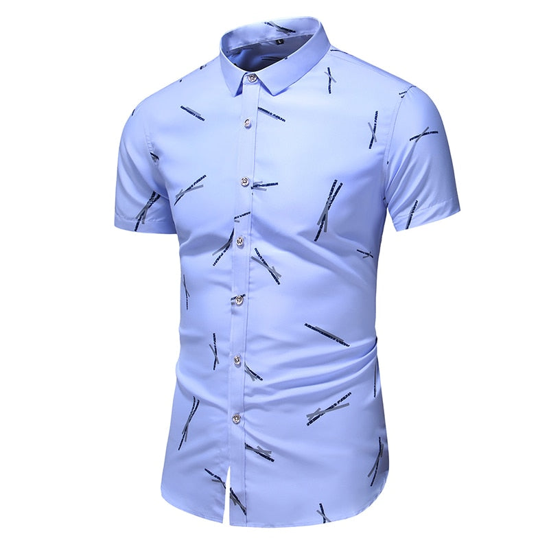 Design Short Sleeve Casual Shirt Men's