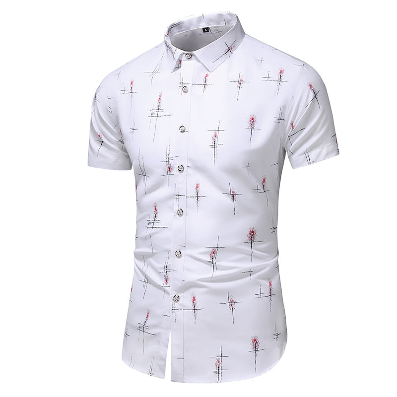 Design Short Sleeve Casual Shirt Men's