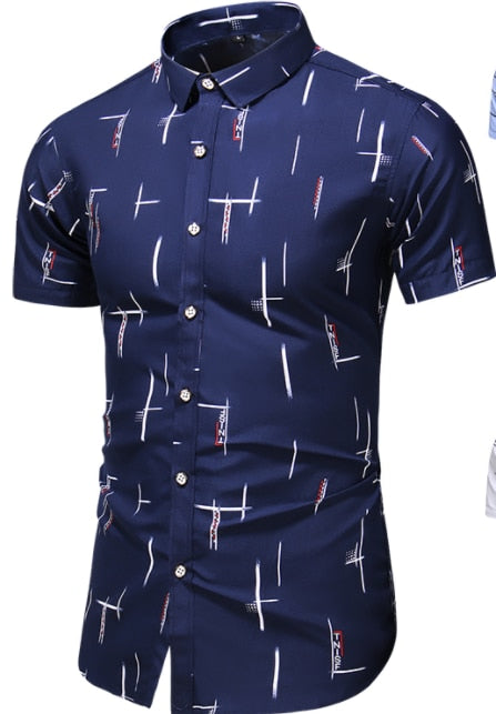 Design Short Sleeve Casual Shirt Men's