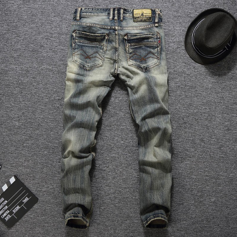 Italian Vintage Designer Men Jeans Good Quality