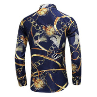 LIFENWENNA 6XL 7XL Shirt Men New Fashion Personality Print Long Sleeve Shirts Mens Casual Plus Size Flower Beach Hawaiian Shirt