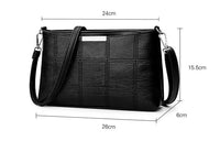 Simple Leather Women Shoulder Bag Fashion Patchwork Messenger Bags