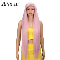 Noble Cosplay Wigs For Black Women Straight Synthetic Lace Front Hair 38 Inch Ombre Lace Front Wig Cosplay Blonde Lace Front Wig