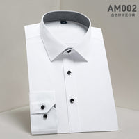 Hot Sale High Quality Men Shirt Long Sleeve Twill Solid Causal  Formal Business Shirt