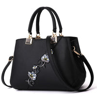 Embroidered Messenger Bags Women Leather Handbags Bags for Women 2020 Sac a Main Ladies Hand Bag Female bag new