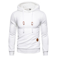 New Spring Autumn Hoodies Men Casual Hooded Men's Sweatshirt Plaid Pullover Hoodie