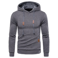 New Spring Autumn Hoodies Men Casual Hooded Men's Sweatshirt Plaid Pullover Hoodie