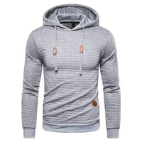 New Spring Autumn Hoodies Men Casual Hooded Men's Sweatshirt Plaid Pullover Hoodie